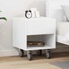 vidaXL Bedside Table White 40.5 x 40 x 48 cm Engineered Wood