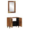 vidaXL Bathroom Cabinet Set 2 pcs Honey Brown Solid Mango Wood