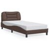 vidaXL Bed Frame with LED without Mattress "Hvar" Brown 90x190 cm