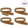 vidaXL Lawn Edging 4 pcs Rusty 450 x 0.05 x 10 cm Weather Steel