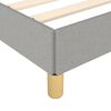vidaXL Bed Frame without Mattress Light Grey 135x190 cm Double Double Fabric