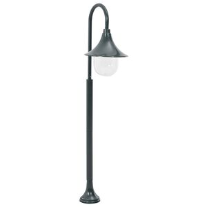 vidaXL Garden Post Light E27 120 cm Aluminium Dark Green