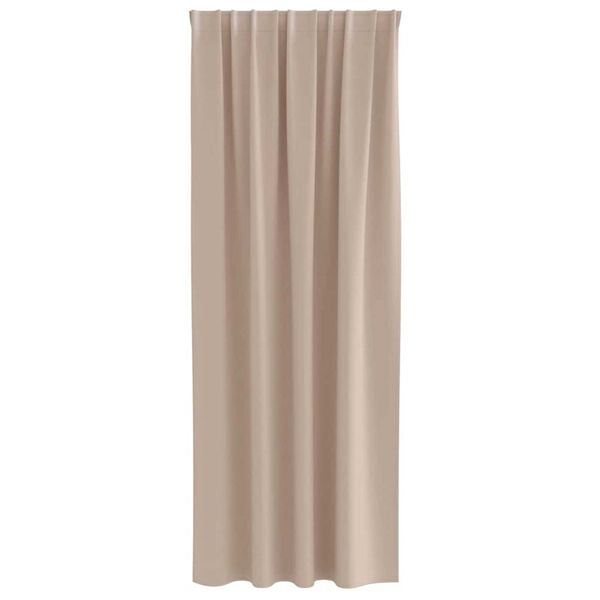 vidaXL Blackout Curtains with Rings 2 pcs Taupe 245 x 140 cm Polyester