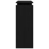 vidaXL Console Table Black Oak 80 x 30 x 102 cm Engineered Wood
