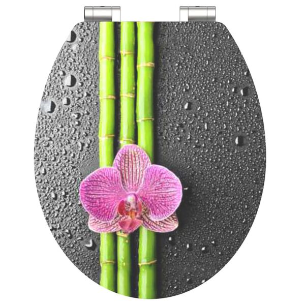 SCH&Uuml;TTE High Gloss Toilet Seat with Soft-Close ASIA MDF