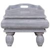 vidaXL Coffee Table Grey 90x50x40 cm Solid Mahogany Wood