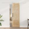 vidaXL Sliding Door Brown 61 x 198.5 cm Solid Pine Wood