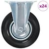 vidaXL 24 pcs Fixed Casters 125 mm