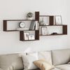 vidaXL Wall Shelf Brown Oak 167.5x18x68 cm Engineered Wood