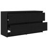 vidaXL TV Cabinet Black 100x35x54 cm Engineered Wood