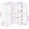 vidaXL Sideboard Brown 60 x 33 x 75 cm Solid mango wood