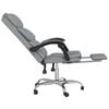 vidaXL Reclining Office Chair Light Grey Fabric