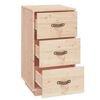 vidaXL Bedside Cabinet 40x40x75 cm Solid Wood Pine