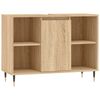 vidaXL Bathroom Cabinet Sonoma Oak 80x33x60 cm Engineered Wood