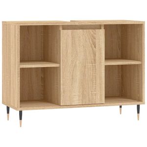 vidaXL Bathroom Cabinet Sonoma Oak 80x33x60 cm Engineered Wood