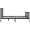 vidaXL Bed Frame without Mattress Grey 150x200 cm King Size Solid Wood