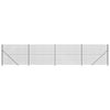 vidaXL Chain Link Fence with Flange Anthracite 1,4x10 m