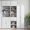 vidaXL Slim Storage Cabinet White 50x42.5x225 cm Engineered Wood
