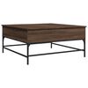 vidaXL Coffee Table Brown Oak 95x95x45 cm Engineered Wood and Metal