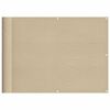 vidaXL Balcony Screen Beige 75x700 cm 100% Polyester Oxford