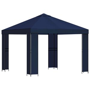 vidaXL Gazebo 3 x 3 m Blue Polyester and Steel 190