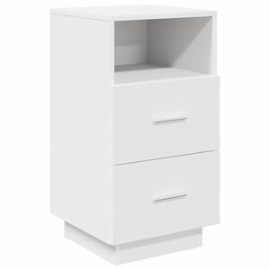 vidaXL Bedside Cabinet with 2 Drawers White 36x36x68 cm