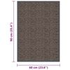 vidaXL Doormat Tufted 60x90 cm Dark Brown