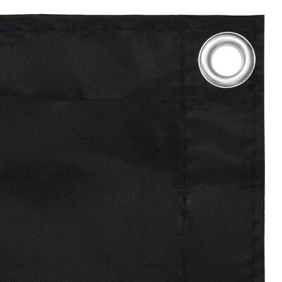 vidaXL Balcony Screen Black 120x300 cm Oxford Fabric