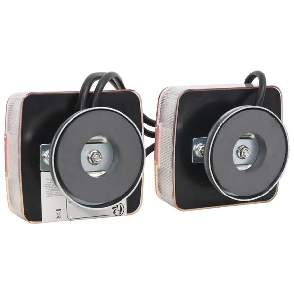 vidaXL Trailer Lights 2 pcs Red 10.5x7.5x10 cm 12V LED Bulb