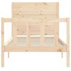 vidaXL Bed Frame without Mattress Single Solid Wood Pine