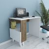 Homemania Computer Desk Paris 90x50x75 cm White and Walnut