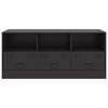 vidaXL TV Cabinet Black 99x39x44 cm Steel