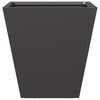 vidaXL Garden Planters Black 2 pcs 30x30x30 cm Steel
