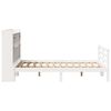 vidaXL Bookcase Bed without Mattress White 135x190 cm Doouble Solid Wood Pine