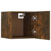 vidaXL Wall-mounted TV Cabinet Set Smoked Oak Engineered Wood