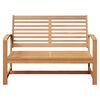 vidaXL Bench Brown 110 x 65 x 76.5 cm Solid Teak Wood