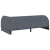 vidaXL Corner Bed Frame Dark Grey 100 cm x 200 cm Velvet