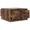 vidaXL Coffee Table with Drawers Smoked Oak 70.5x70x40 cm