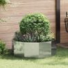 vidaXL Planter Silver 90 x 90 x 35 cm Galvanised Steel