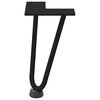 vidaXL Hairpin Legs for Coffee Table 4 pcs Black 20 cm Solid Steel
