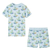 Kids' Pyjamas with Short Sleeves Light Blue 92