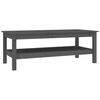 vidaXL Coffee Table | Grey | Solid pine wood