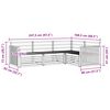 vidaXL Outdoor Sofa Set 4 pcs Natural Solid Acacia Wood