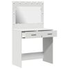 vidaXL Dressing Table White 78.5 x 41 x 135 cm Engineered wood