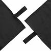 vidaXL Sports Towels 2 pcs Black 50 x 30 cm Polyester and polyamide