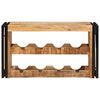 vidaXL Wine Rack Brown 80 x 45 x 33 cm Solid Rough Mango Wood