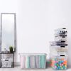 vidaXL Storage Boxes with Lids 5 pcs Transparent 21 L