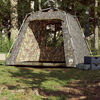vidaXL Fishing Tent 4-Person Camouflage Quick Release