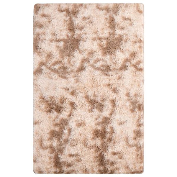 vidaXL Shaggy Rug Cream 230x160 cm