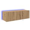 vidaXL TV Wall Cabinet 100 x 35 x 31 cm Artisan Oak Engineered Wood